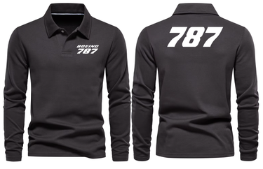 BOEING 787 LONG SLEEVE POLO